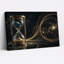 Sablier doré orné avec galaxie tourbillonnante, art mural-750078405