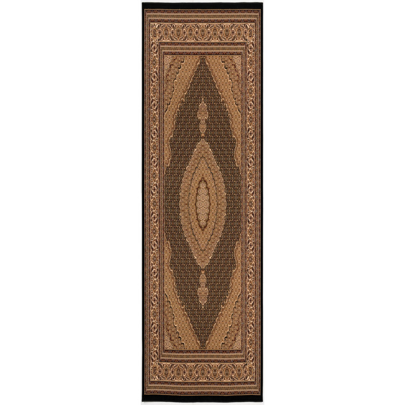 Tapis brun / noir Valerie, 3' x 15'