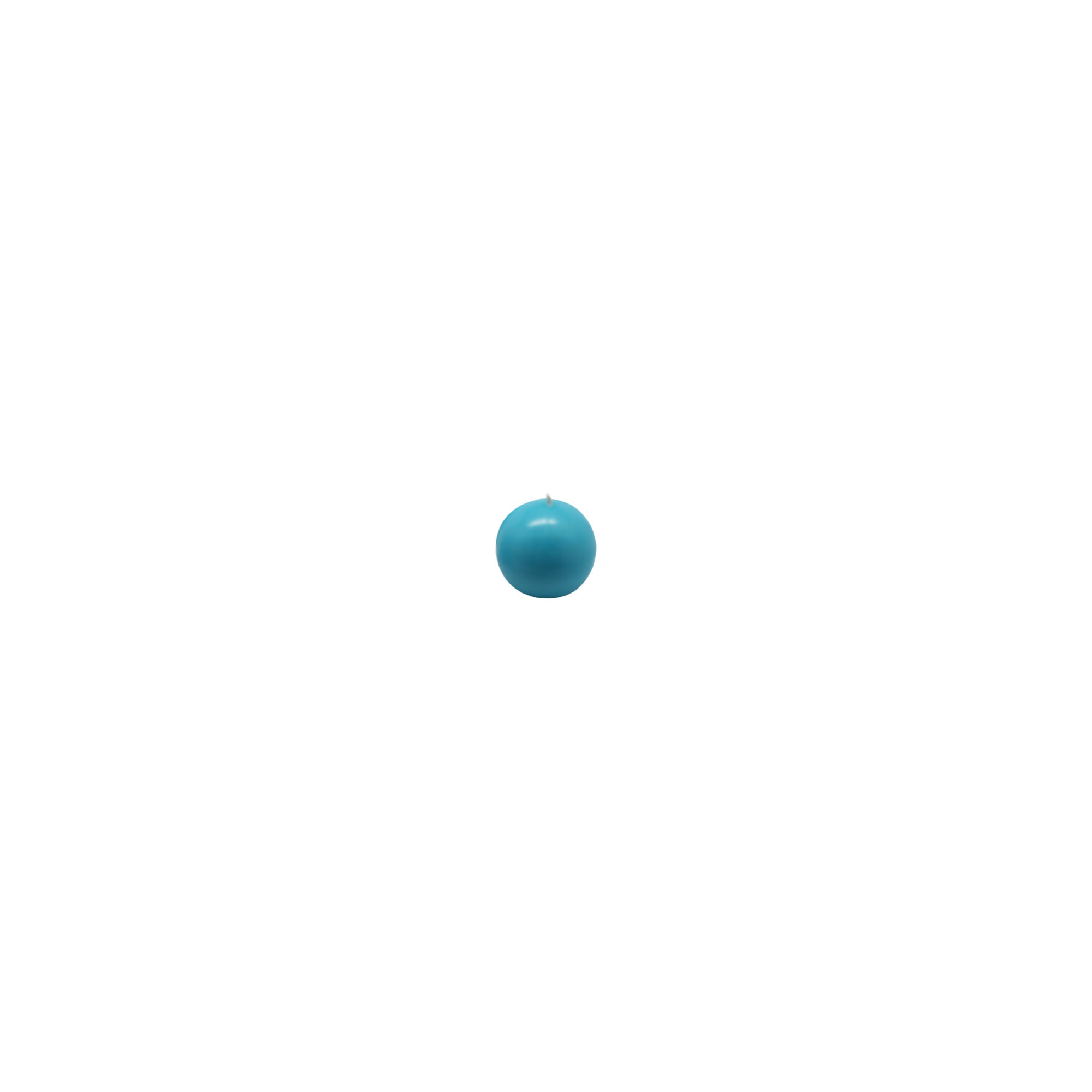 Ball Candle, Set of 96, 2" Diameter, Turquoise