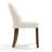 Linen Upholstered Dining Chairs With Curved High Back And Solid Wood Legs-1529670408-1540862373