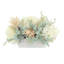 Spring Centerpiece with Hydrangeas, Eucalyptus and Pampas