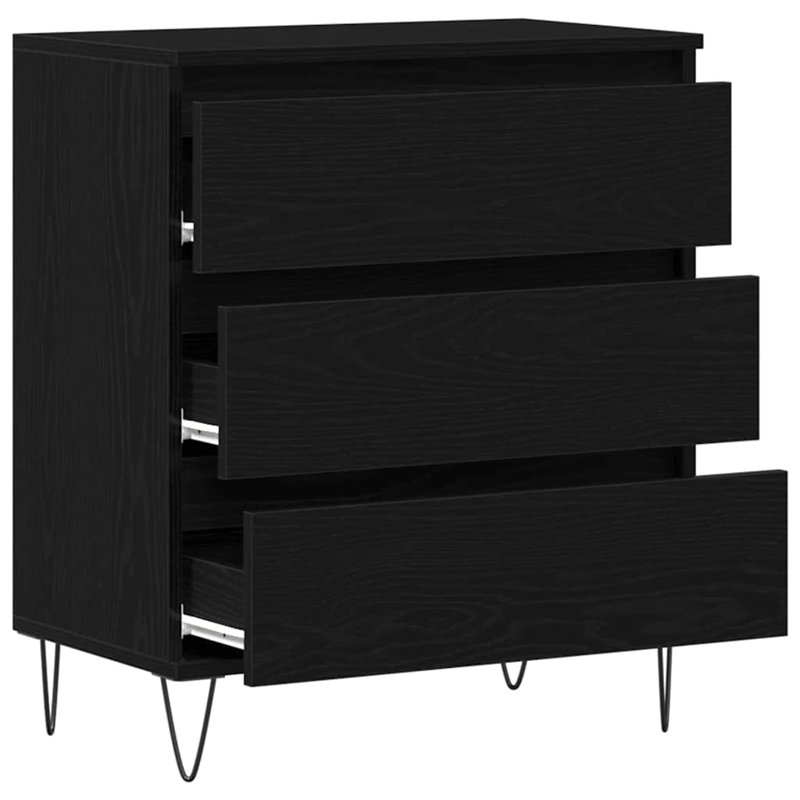 60cm Sideboard, Black Oak