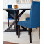 Ensemble de salle à manger 5 pièces, table à manger croisée avec 4 chaises en velours-691538708