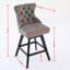 Tabouret de comptoir pivotant rembourré (ensemble de 2)-419045722