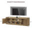 Meuble télé moderne avec rangement et tablettes, console de divertissement pour téléviseurs de 50 à 75 po.-1062011364