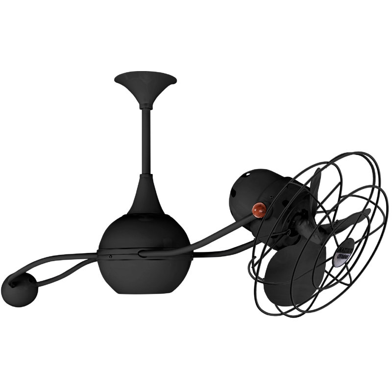 40" Brisa 2000 3 Blade Ceiling Fan, Black