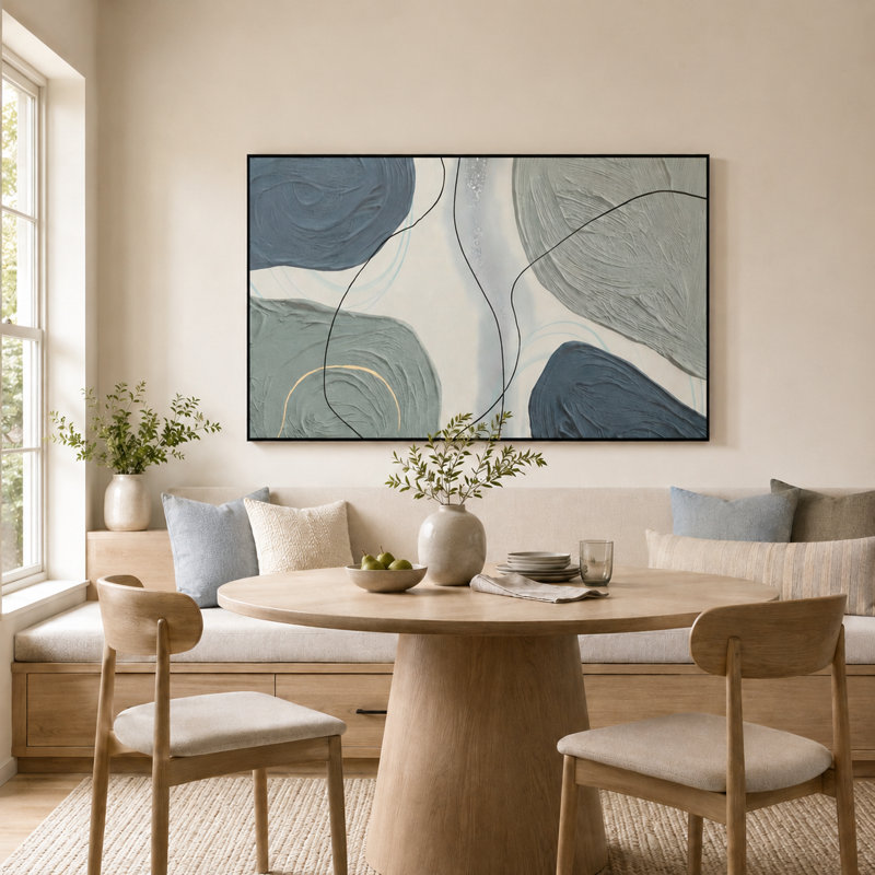 Art moderne sur toile encadrée en aluminium