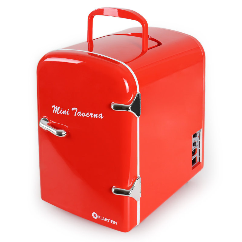 Klarstein 4m³ L Freestanding Mini Fridge, Red