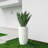 Govind 22'' H Handmade White Geometric Fiber Stone Tall Pot Planters