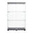 2 Door Glass Display Cabinet, Floor Standing Curio Bookshelf-111469077-100527885
