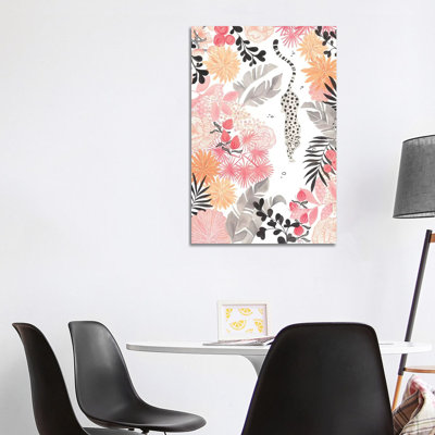 Stalking Leopard Paper White Full by CreatingTaryn - Wrapped Canvas Painting