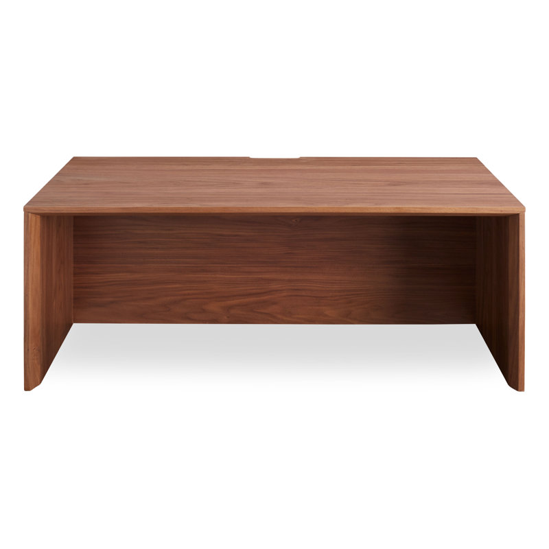 Wonder Wall Solid Wood Floating Desk, Walnut