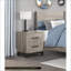 Table de chevet 2 tiroirs gris