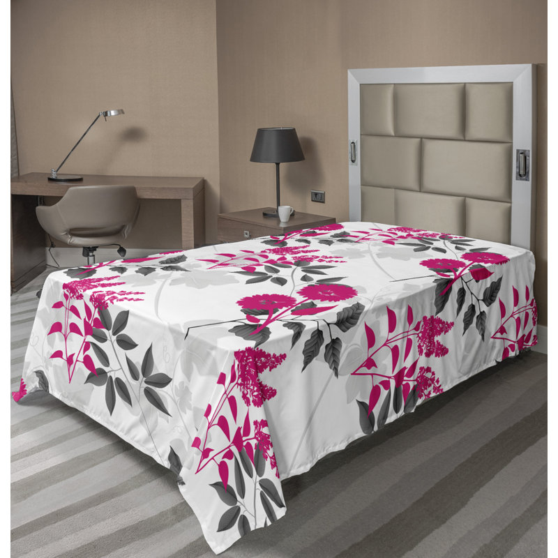 Microfiber No Pattern And Not Solid Color Flat Sheet, Twin XL