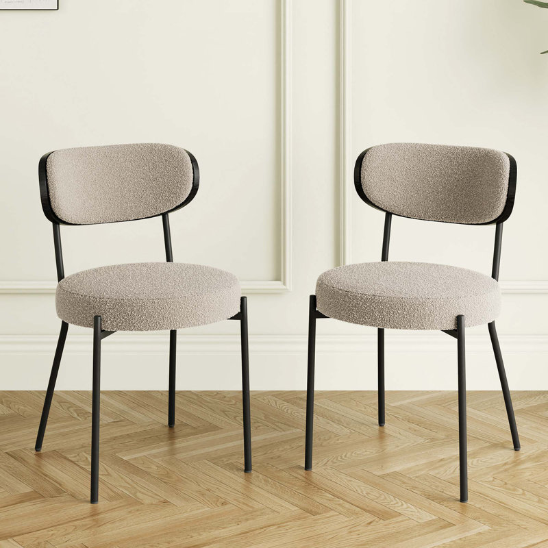 Ensemble de 2 chaises de salle à manger et de salon Boucle