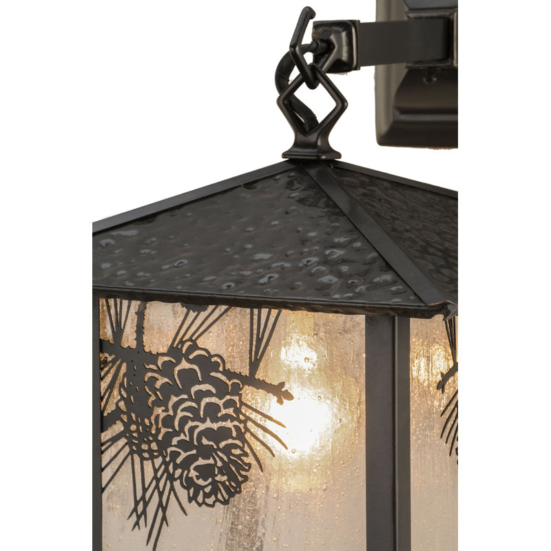Rustic Lodge Solid Brass Armed Sconce