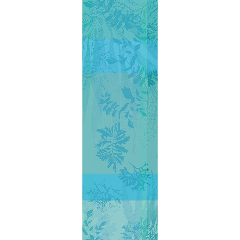 Chemin De Table Brin De The Vert Pur Coton, 55cm W x 175cm L, Orange Sanguine