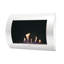 Aubree Belfry Heating 60cm W Silver Bio-Ethanol Fireplace