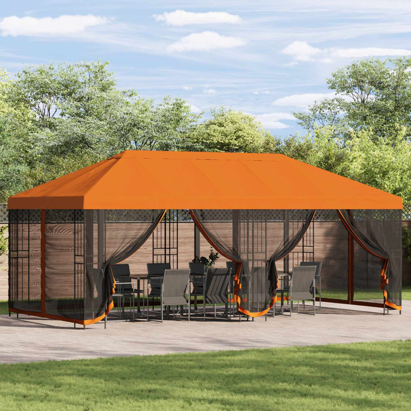 VidaXL, 76.5cm H x 600cm W x 300cm D, Orange