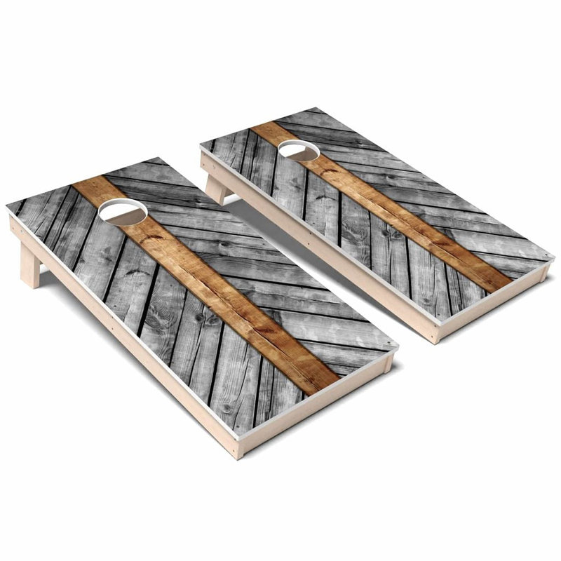 Ensemble de cornhole en composite gris toutes saisons, AUCUN accessoire
