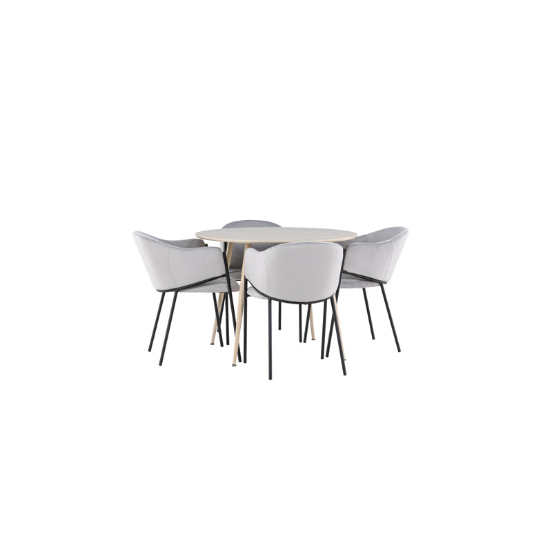 Vega 4 - Person Dining Set, White