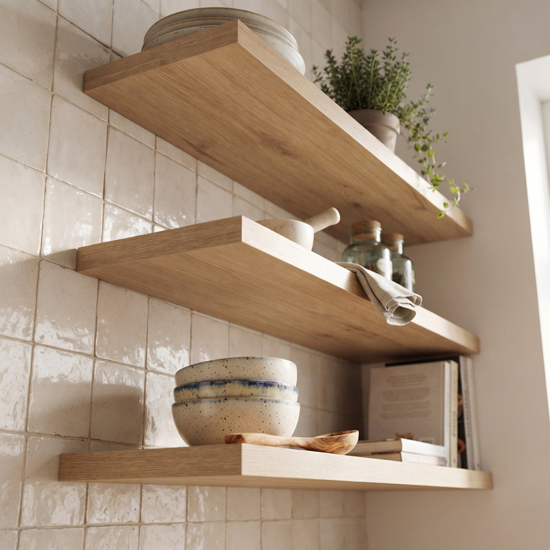 Williemae 3 Piece Floating Shelf, Sapphire