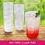 Ensemble de 8 gobelets en plastique 22 oz en plastique écossais transparent avec texture gaufrée incassable 22 oz