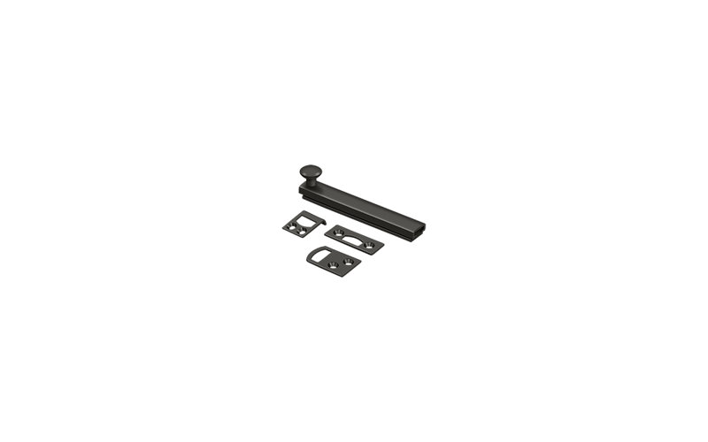 Brass Latch/Catch/Bolt, Oil Rubbed Bronze, 1.9375" H x 4" W x 1.5625" D