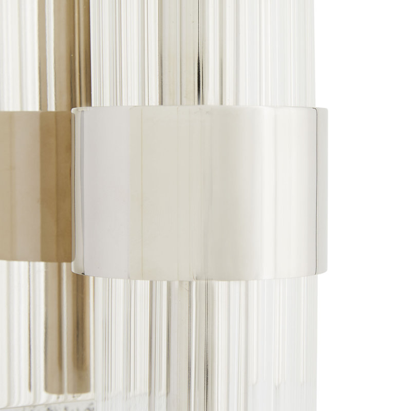 Elyse 2 - Light Armed Sconce, Polished Nickel