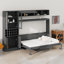 Lit escamotable avec canapé intégré et tablettes-186061356