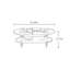 Table basse en bois massif au design médiéval