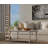 Elegant White 24x42x18 Inch Coffee Table with Open Rattan Shelf Storage-1255468706