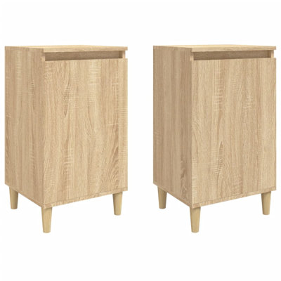 Mullinville 40cm W Solid Wood Bedside Table
