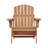 Outdoor Adirondack Chair, Wooden Folding Pre-Assembled Backrest And Seatboard