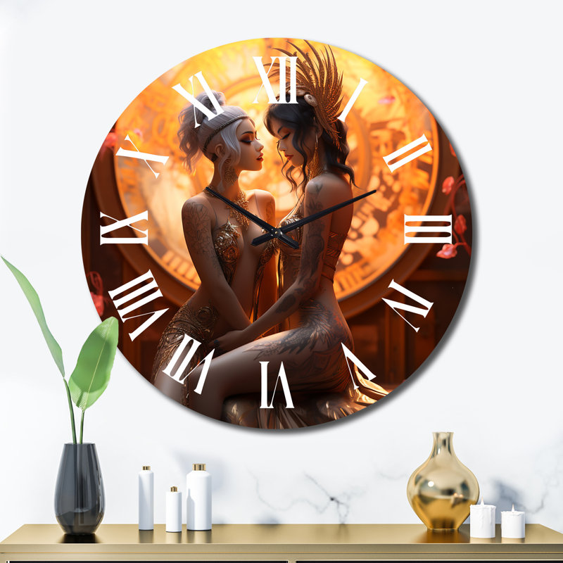 Horloge murale Divine Love Sensual Goddess, Très grand