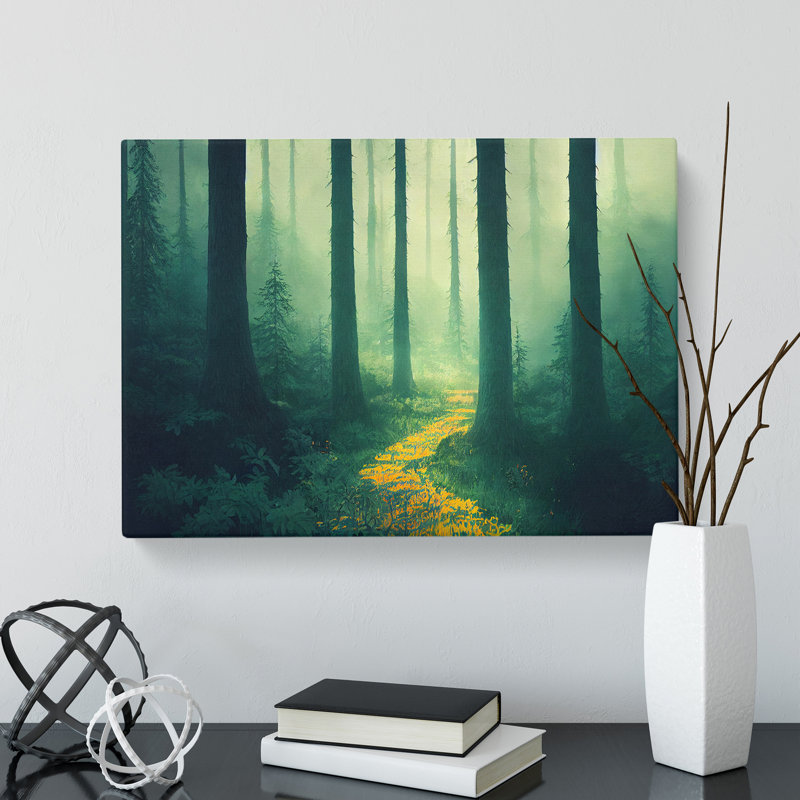 Cool Summer Forest - Wrapped Canvas, 40cm H x 60cm W x 3cm D
