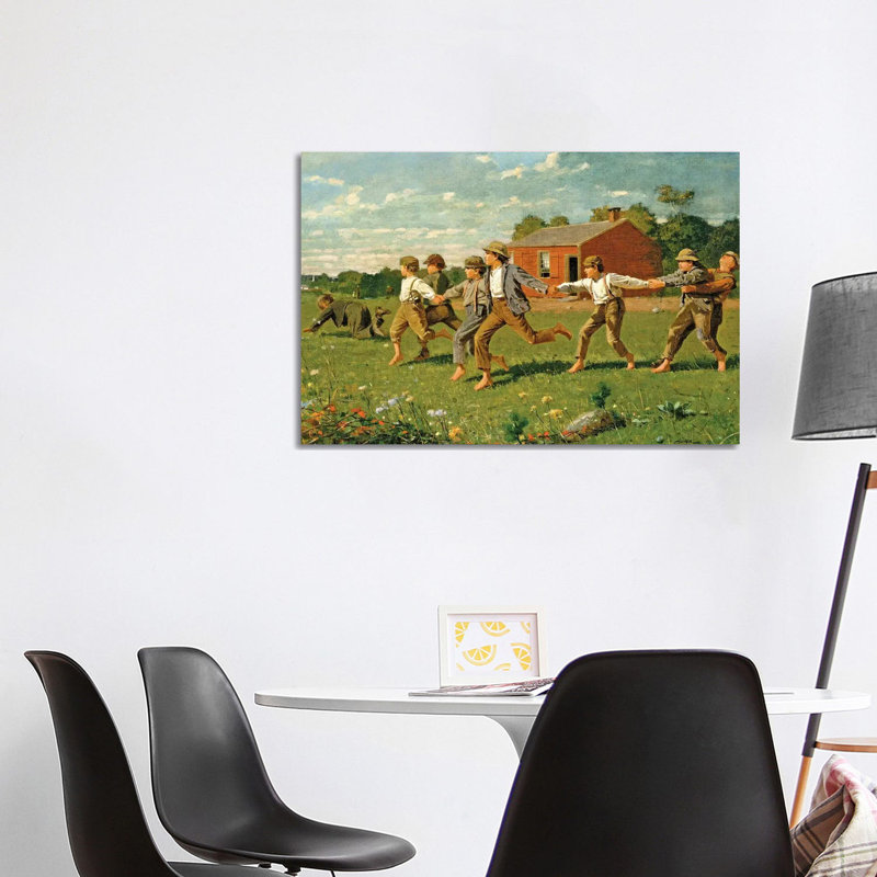 Snap The Whip, 1872 (Metropolitan Museum Of Art, NYC) by Winslow Homer - Wrapped Canvas Gallery-Wrapped Canvas Giclée