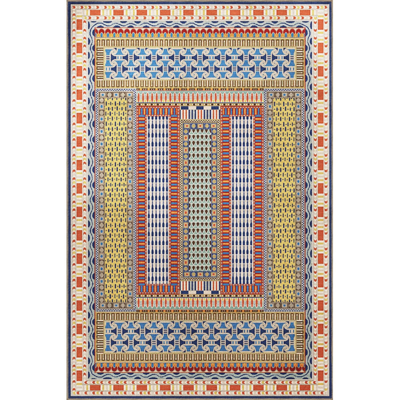 Multicolored Traditional Motif Ethnic Patterned Vintage Decorative Carpet, Runner 3'4" x 9'11"