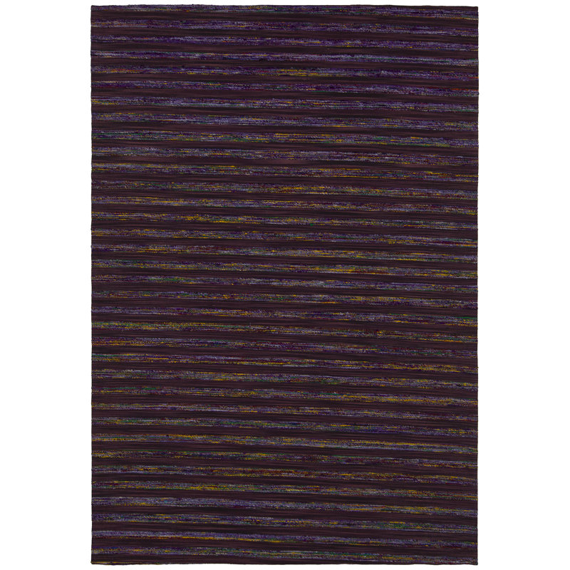 Ashyiah Silk Striped Indoor Rug, 7'9" x 10'6"