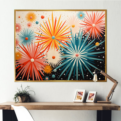 Mid Century Sunburst Serenade II, reproduction d'art sur toile