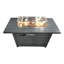 Table de foyer d'extérieur avec couvercle H 25 po - propane en acier l 42 po, Gardentraction X Party Essential