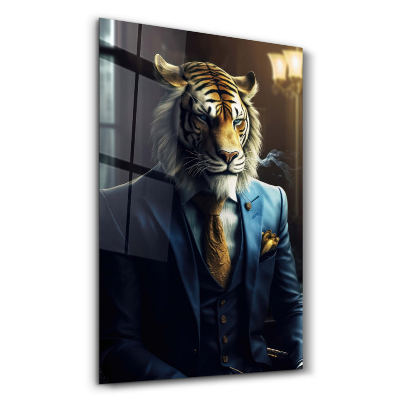 Élégante peinture murale en verre trempé de 13,8 po x 21,7 po | 100% verre trempé, épaisseur: 0,16 pouce | Imprimé UV pour des couleurs éclatantes | Parfait pour la décoration intérieure, le salon et les espaces de bureau