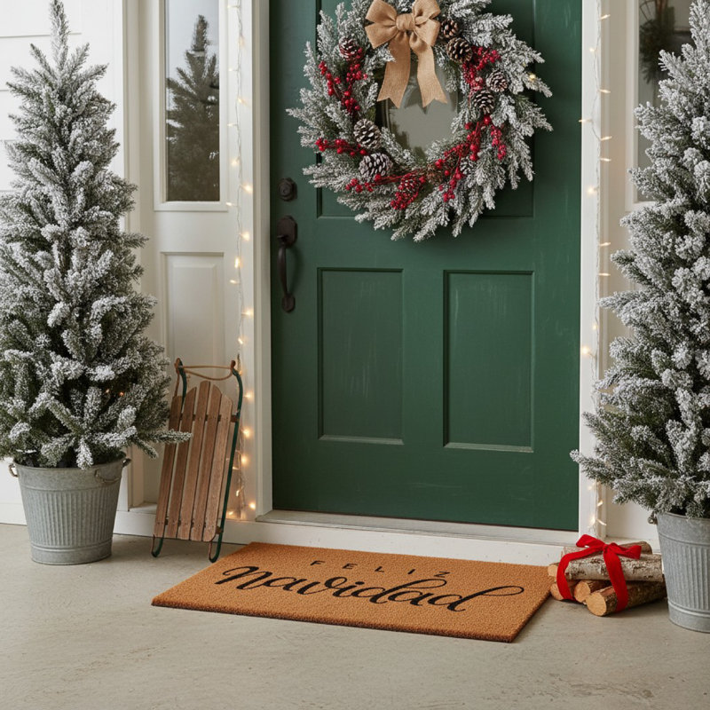 Paillasson Classic Feliz Navidad, H 17 po x l 29 po
