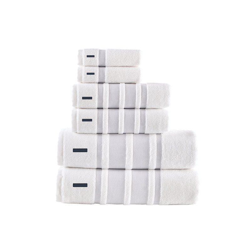 Clarion 6 pcs Towel Set, I, Silver