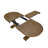 Extendable Oval Wooden Dining Table-107245888