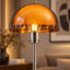 Lampadaire moderne de 150 cm (59 po) avec dôme acrylique double couche, interrupteur au pied et lumière chaude de 3 000 K.