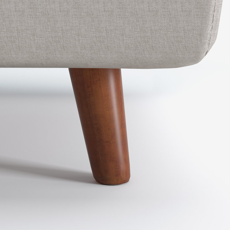 Blago Jacquelyn Convertible Chair, Ivory Polyester 
