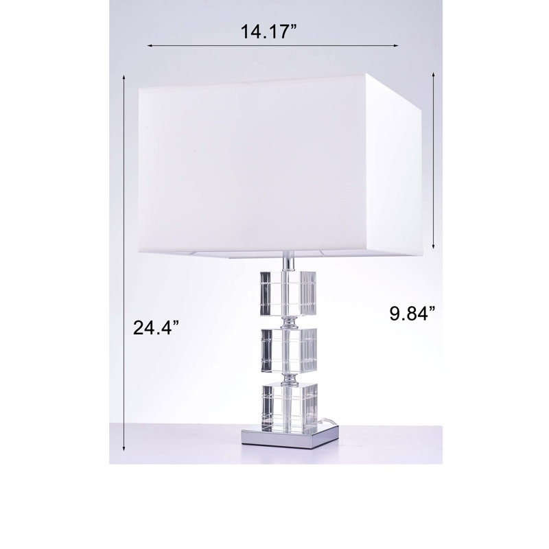 Fredo Metal & Acrylic Table Lamp with Shade