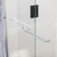Double porte de douche coulissante de 44 à 48 po de largeur x 72 po de hauteur avec verre trempé transparent de 1/4 po (6 mm)-122721548