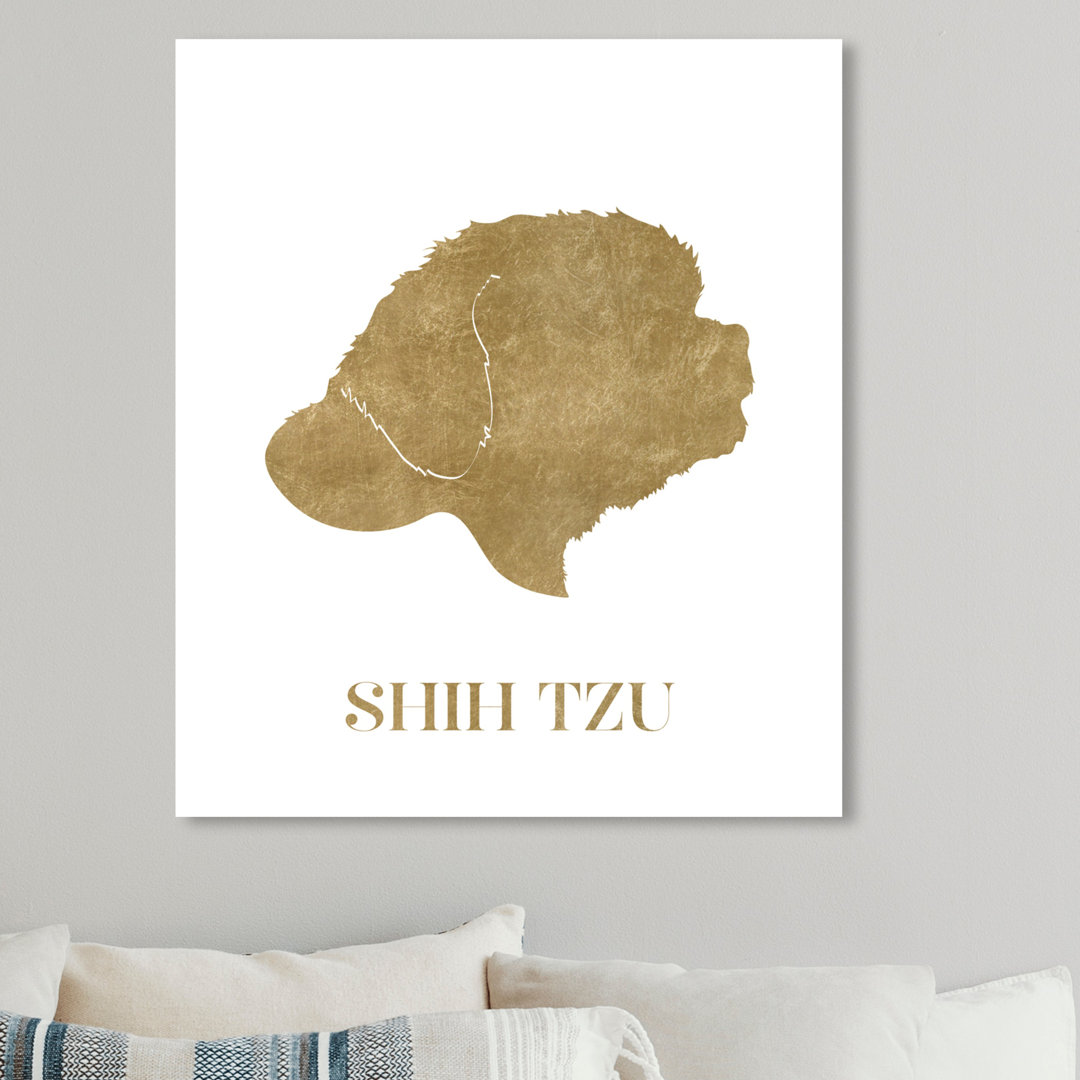 'Shih Tzu' Graphic Art on Wrapped Canvas